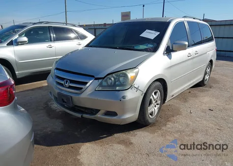 2005 Honda Odyssey Ex z USA, uszkodzony, nr VIN 5FNRL38405B026324